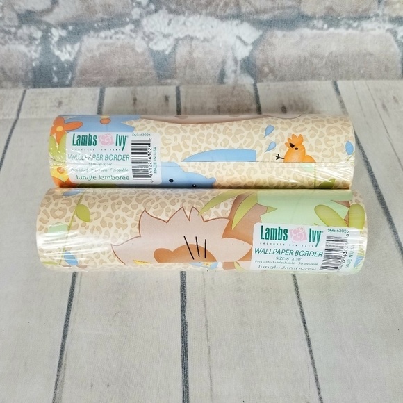 Lambs & Ivy Jungle  Jamboree Wallpaper Border x 2 - Picture 3 of 5